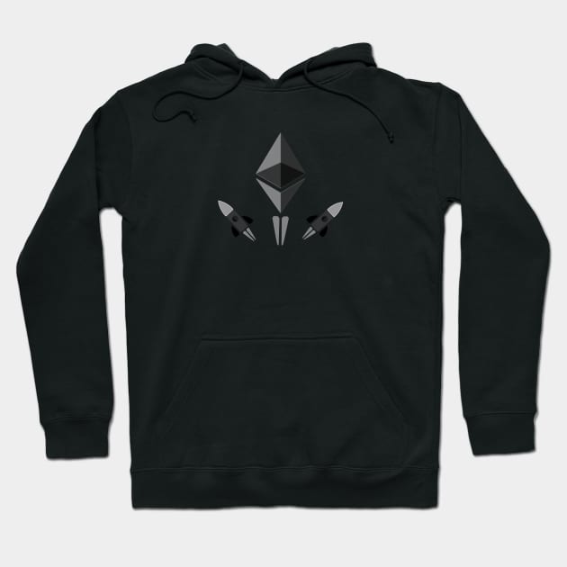 Ethereum To The Moon Crypto Currency Shirt Hodl your Ether Hoodie by ElkeD